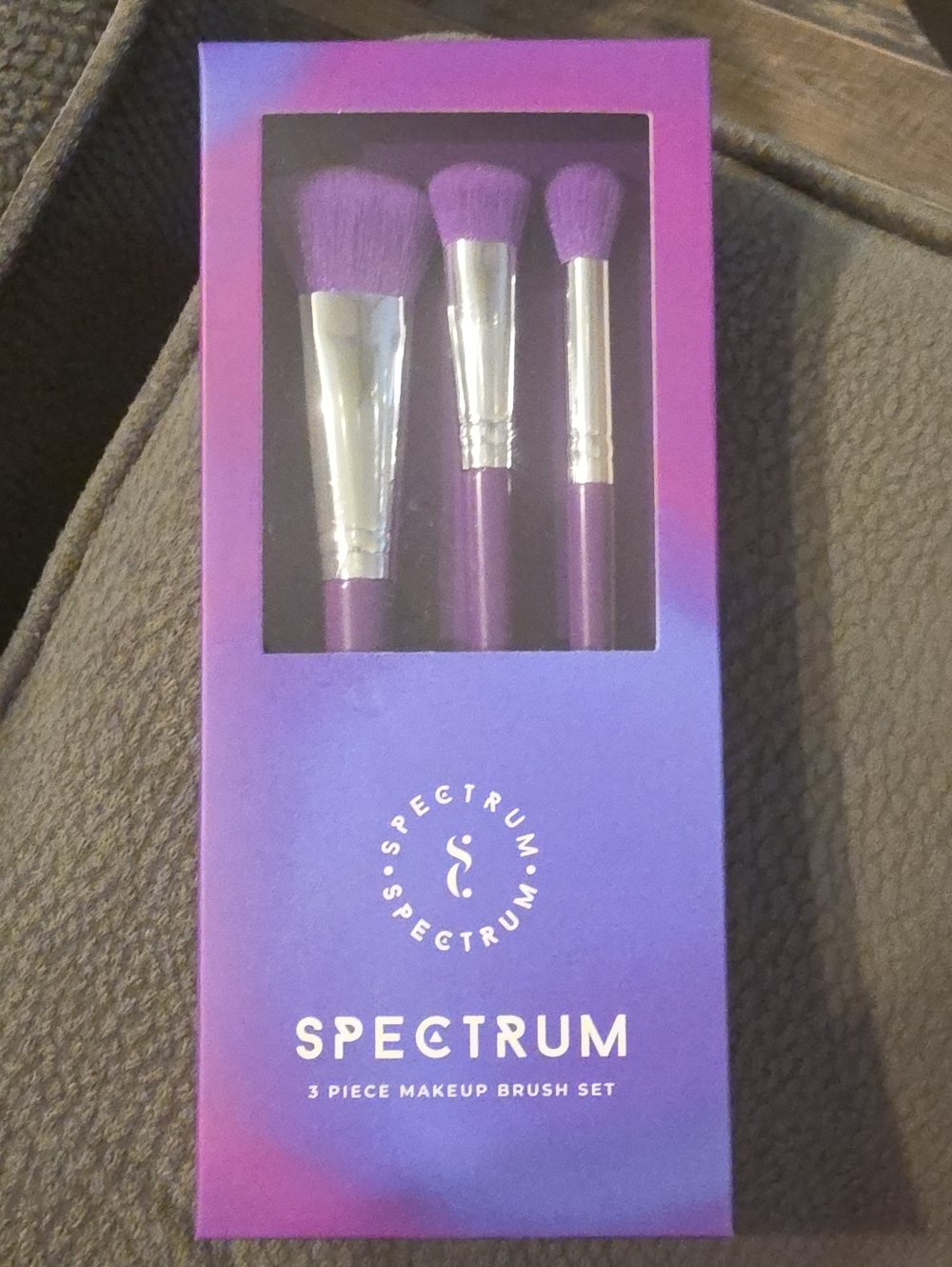 Spectrum 3-Piece Purple Makeup Brush Set